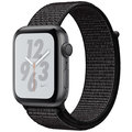 Apple Watch Nike+ Series 4, 44mm, pouzdro z vesmírně šedého hliníku/černý provlékací řemínek