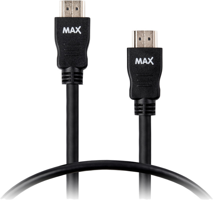 MAX MHC1200B kabel HDMI - HDMI 1.4 2m, černá_1139844192