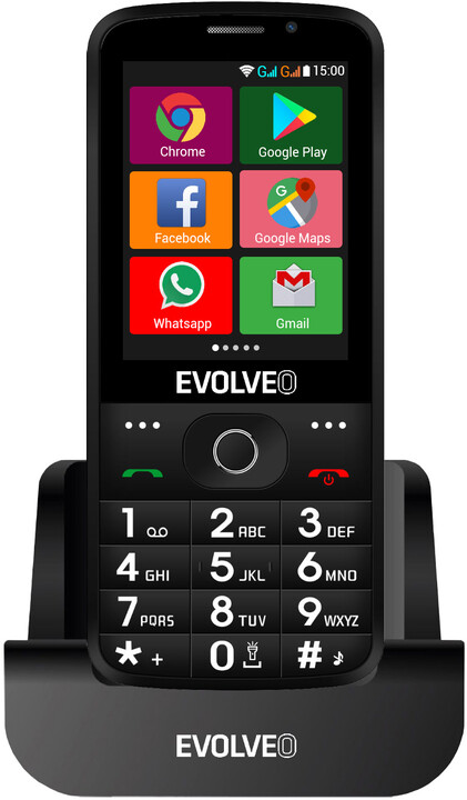 Evolveo EasyPhone AD, Black_1334789201