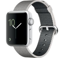 Apple Watch 2 38mm Silver Aluminium Case with Pearl Woven Nylon Band_968533743