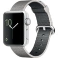 Apple Watch 2 38mm Silver Aluminium Case with Pearl Woven Nylon Band