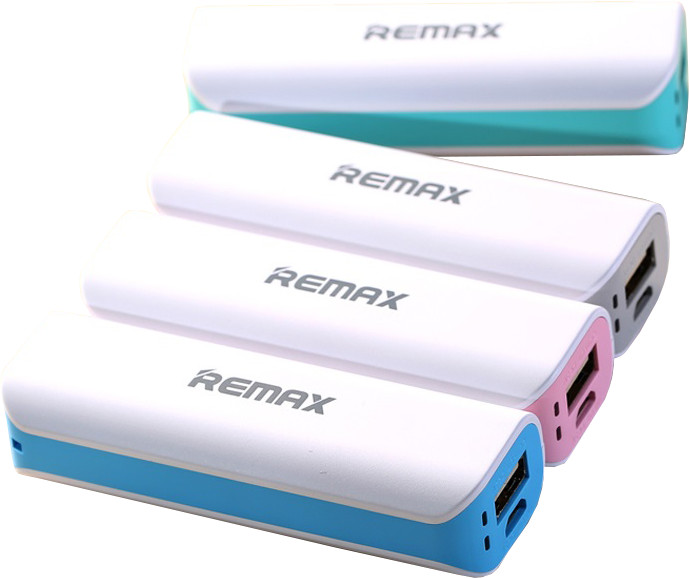 Remax powerbank, 2600 mAh, bílá/tyrkysová_1686782017