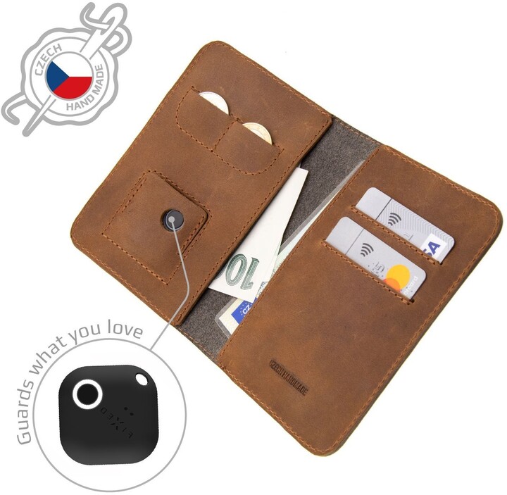FIXED peněženka Smile Wallet XL se smart trackerem, hnědá_45742168