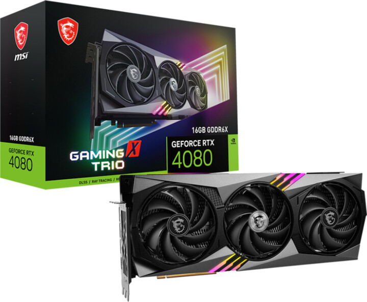 MSI GeForce RTX 4080 16GB GAMING X TRIO, 16GB GDDR6X_1412207335