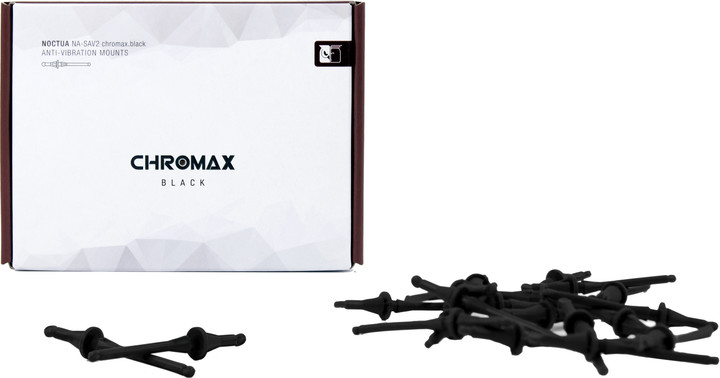 Noctua úchyty NA-SAV2 Chromax Anti-Vibration Mounts, černá (20ks)