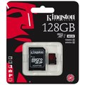Kingston Micro SDXC 128GB 90MB/s UHS-I U3 + SD adaptér_401629952