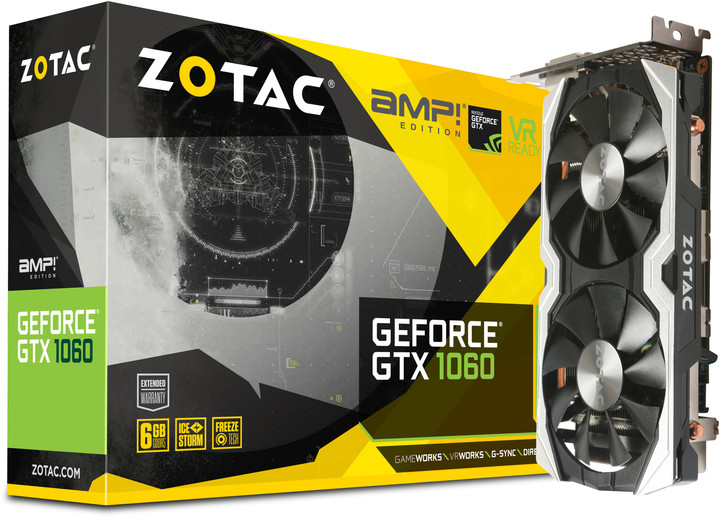 Zotac GeForce GTX 1060 AMP, 6GB GDDR5_1092402701