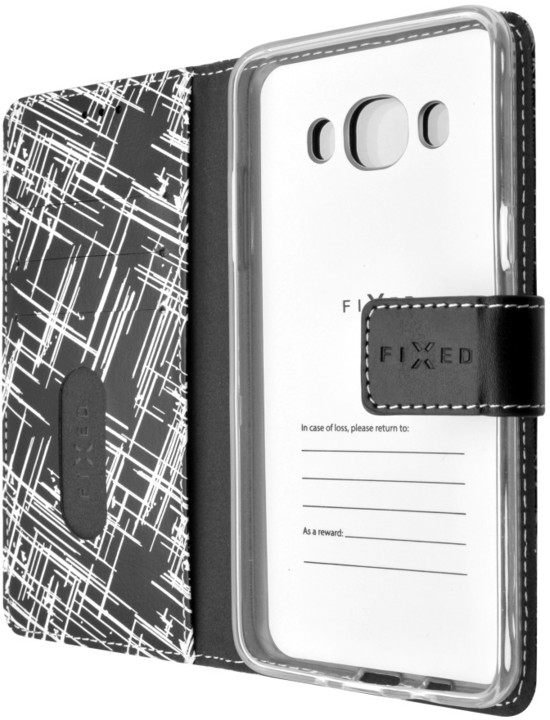 FIXED Opus pouzdro typu kniha pro Samsung Galaxy J5 (2016), motiv White Stripes_985475554