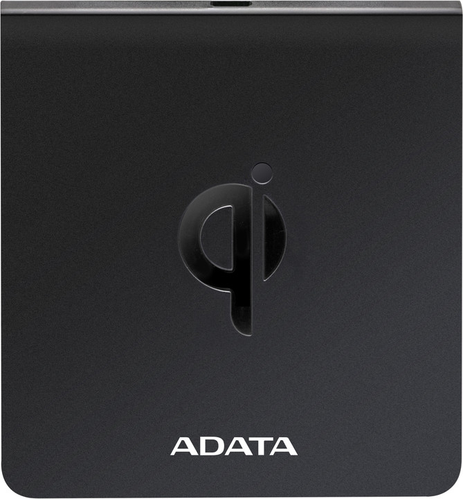 ADATA CW0050 bezdrátová nabíječka s certifikací Qi, černá_1323542427