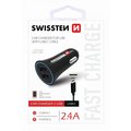 SWISSTEN autonabíječka 2,4A Power s 2x USB + kabel USB-C_394683031