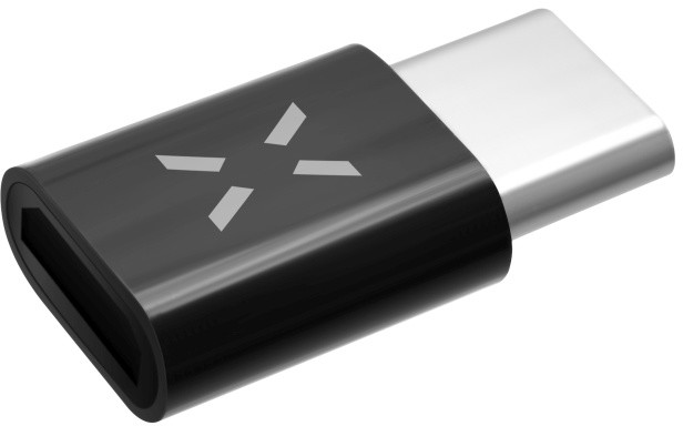 FIXED pro nabíjení a datový přenos z microUSB na USB Type-C 2.0, černá_1648929236