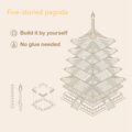 Stavebnice RoboTime Pagoda, dřevěná
