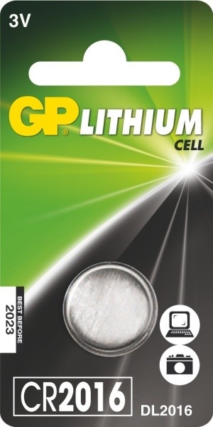 GP, lithium, CR2016, 90mAh, 1ks_608704536