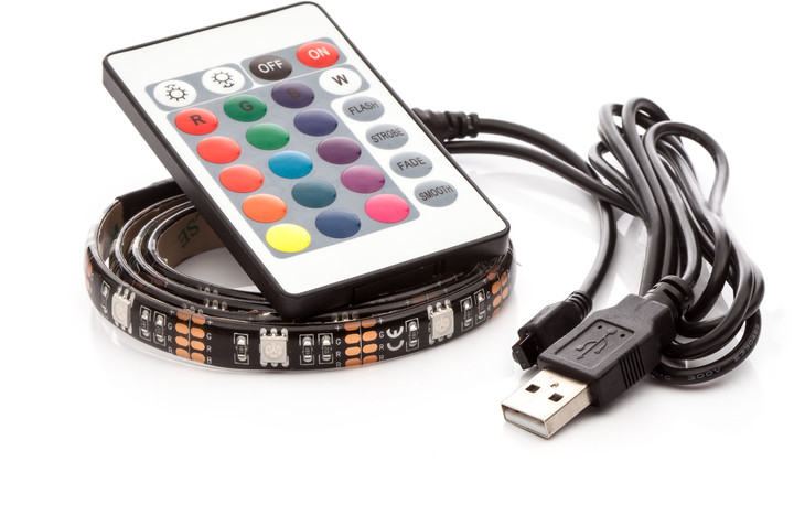 OPTY USB LED pás 70cm, RGB, dálkový ovladač_1621466557