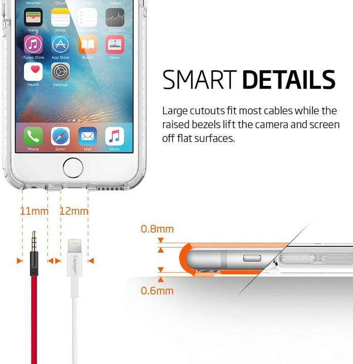 Spigen Ultra Hybrid TECH ochranný kryt pro iPhone 6/6s, crystal white_1647117709