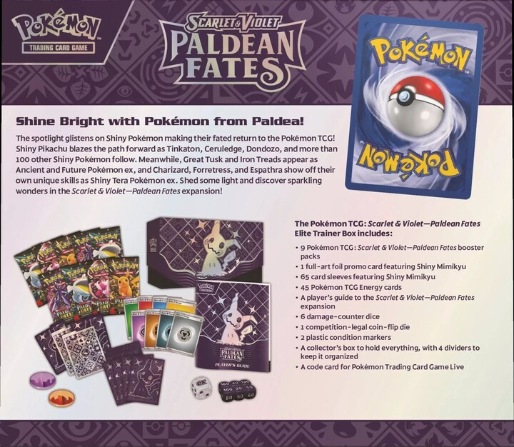 Karetní hra Pokémon TCG: Paldean Fates - Elite Trainer Box_337652884