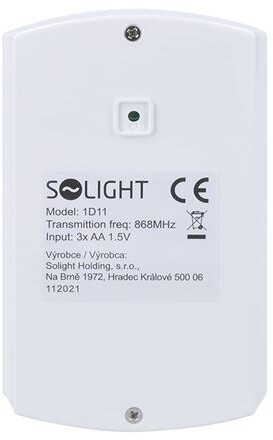 Solight GSM alarm, pohybový senzor, dálk. ovl., bílý_1879658191
