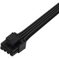 SilverStone SST-PP06BE-EPS35 - 350mm EPS/ATX 12V 8pin to 4+4pin sleeved PSU cable, černá_1737111380