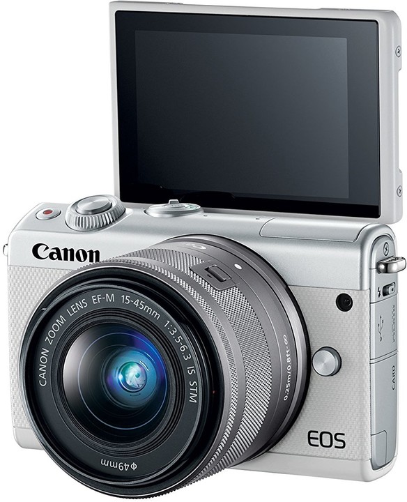 Canon EOS M100 + EF-M 15-45mm IS STM, bílá_172227043