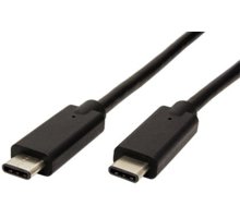 PremiumCord USB-C kabel ( USB 3.1 generation 2, 3A, 10Gbit/s ) 1m, černá