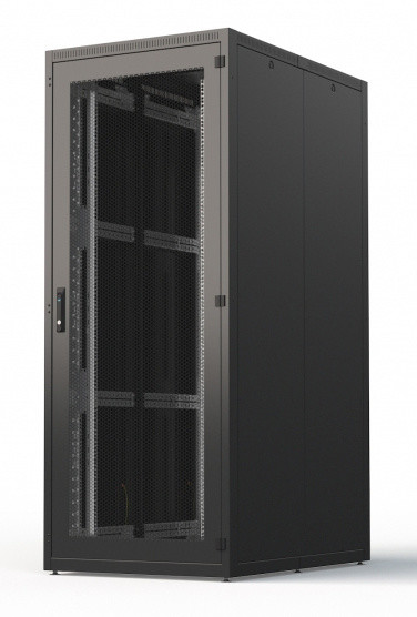 CONTEG 4X Serverový rozvaděč 19&quot;, 600x1000mm, 42U, zatížení 1000kg, černá_1300596895