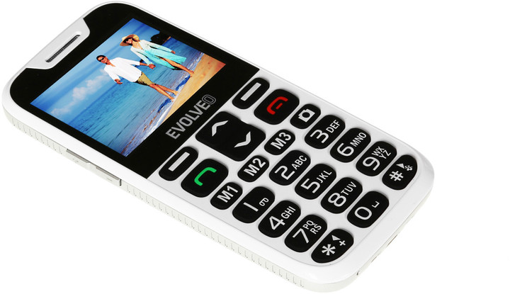Evolveo EasyPhone XD s nabíjecím stojánkem, White_650768397