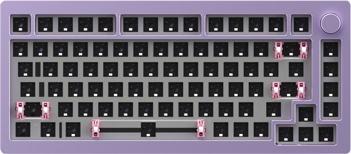 Akko Monsgeek M1 Barebone Kit, fialová, US