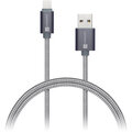 CONNECT IT Wirez Premium Metallic Lightning - USB, silver gray, 1m_1010883823