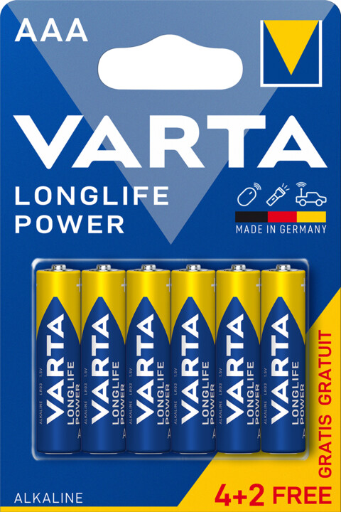 VARTA baterie Longlife Power AAA, 4+2ks_1317769124