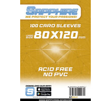 Ochranné obaly na karty SapphireSleeves - Gold, 100ks (80x120)_2130653024