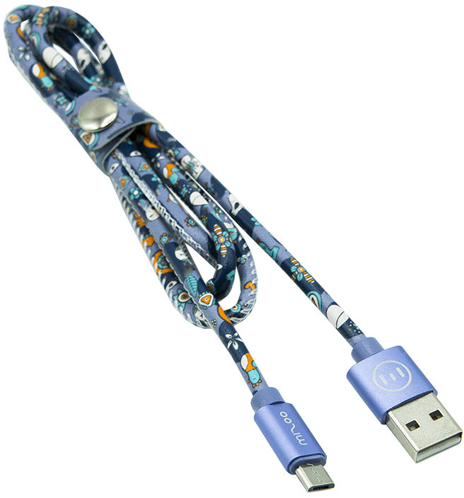 MIZOO USB/ micro USB kabel X51, tmavě modrá_2023795050