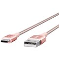 Belkin kabel Premium Kevlar USB-C to USB-A,1,2m, růžový_851452099