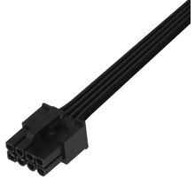 SilverStone SST-PP06BE-PC235 - 350mm 2x PCIE 8pin to PCIE 6+2pin sleeved PSU cable, černá_1191574129
