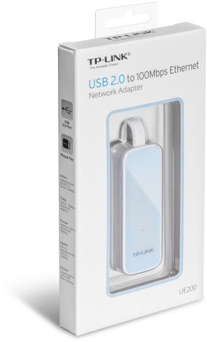 TP-LINK UE200, USB 2.0, 1xRJ45 10/100Mbps_798290278