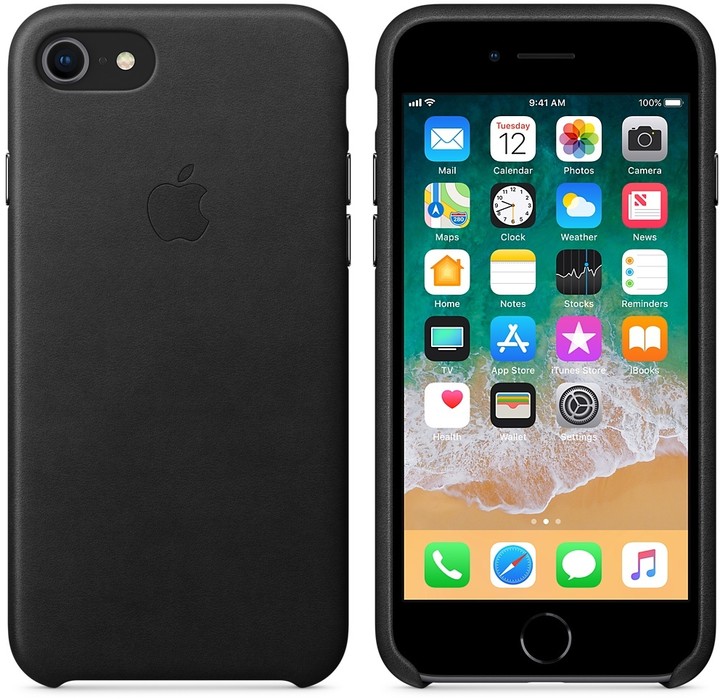 Apple kožený kryt na iPhone 8/7, černá_346433288