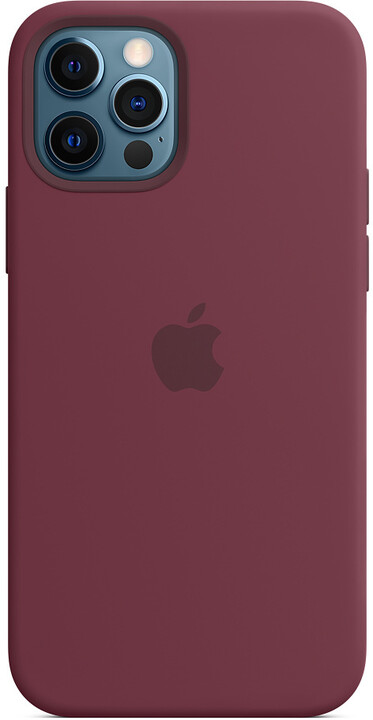 Apple silikonový kryt s MagSafe pro iPhone 12/12 Pro, vínová_769388326