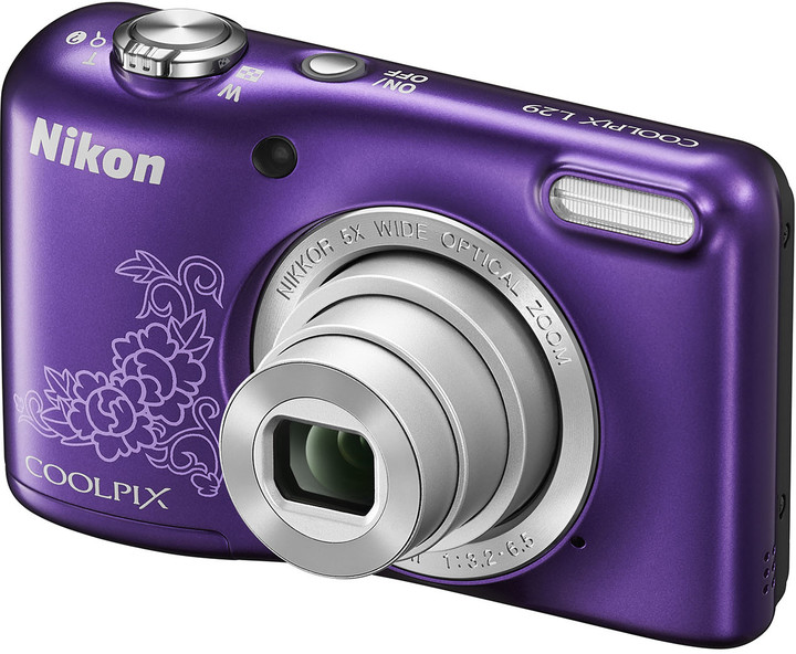 Nikon Coolpix L29, fialová lineart_517219040