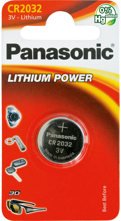 Panasonic baterie CR-2032 1BP Li_1894405461