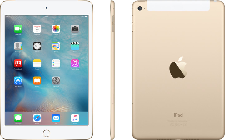 Apple iPad Mini 4, Cell 128GB, Wi-Fi, zlatá_1958597902