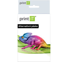 PRINT IT páska 43618 černá/žlutá 6mm pro tiskárny Dymo PI-2052