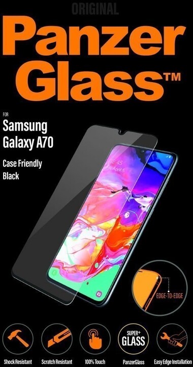 PanzerGlass Edge-to-Edge pro Samsung Galaxy A70, černá_139376648