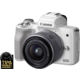 Canon EOS M50, bílá + EF-M 15-45mm IS STM