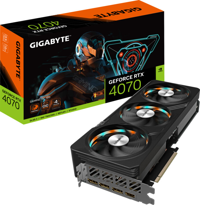 GIGABYTE GeForce RTX 4070 GAMING OC 12G, 12GB GDDR6X_975274581