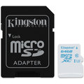 Kingston Action Card Micro SDXC 64GB Class 10 UHS-I U3 + SD adaptér_1397401635