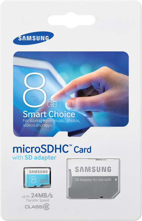 Samsung Micro SDHC Standard 8GB Class 6 + adaptér_1902337320