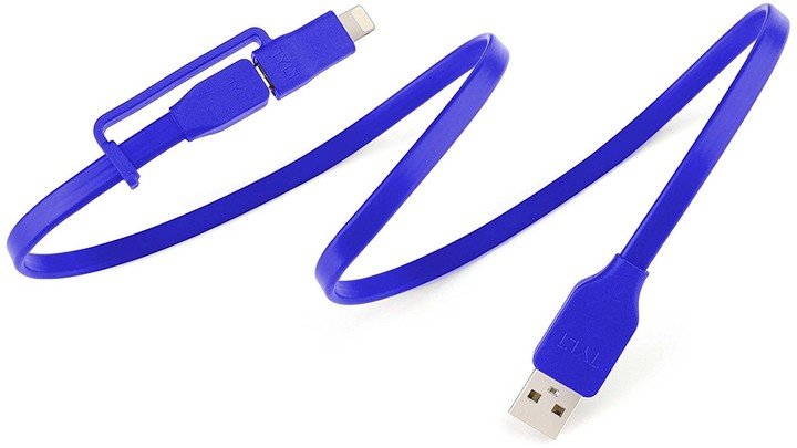 TYLT SYNCABLE-DUO Lightning/Micro USB (60cm) Modrá_1363836019