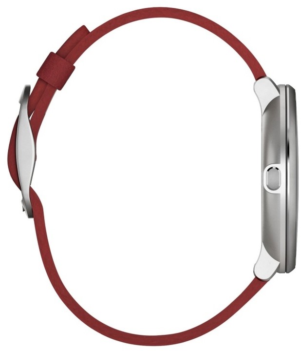 Pebble SmartWatch Time Round, 14mm pásek, stříbrná/červená_182133257