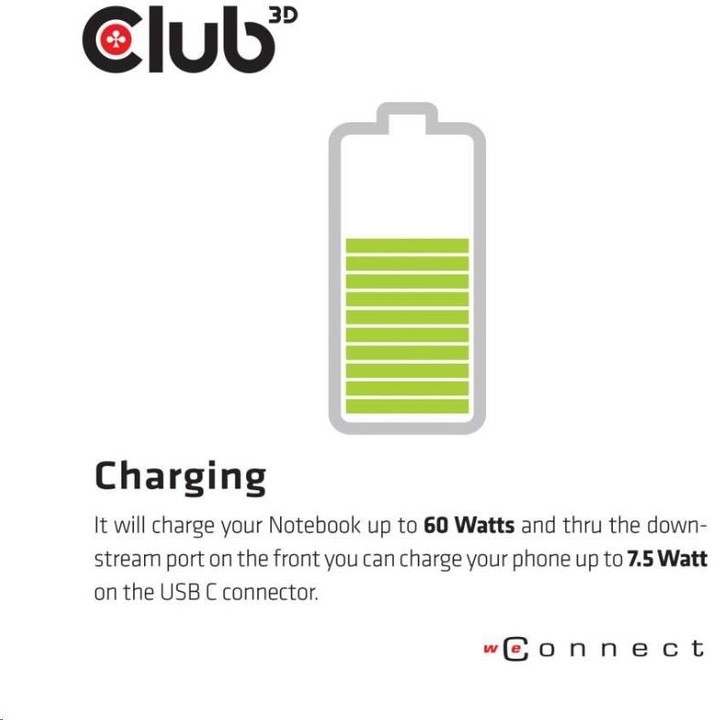 Club3D dokovací stanice USB 3.2 typ C Universal Triple 4K s napájecím adaptérem_1844608210