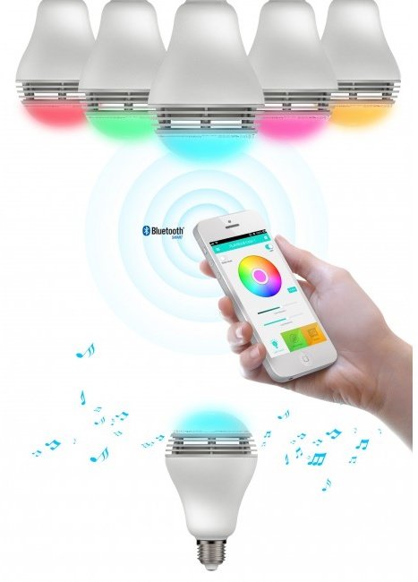 MiPow Playbulb™ Color chytrá LED Bluetooth žárovka s reproduktorem_1051358118