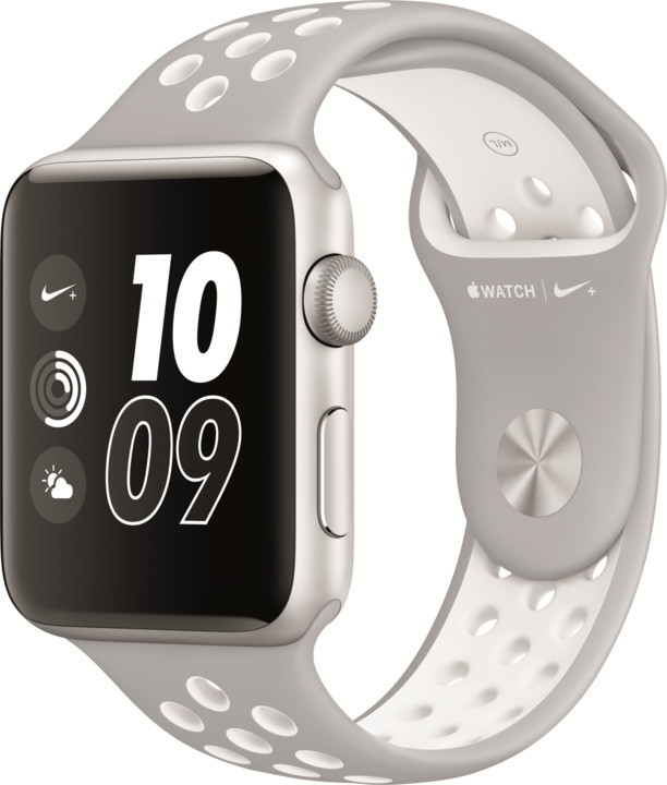 Apple Watch Nike + 42mm Silver Aluminium Case with Platinum / White Nike Sport Band_1931139531